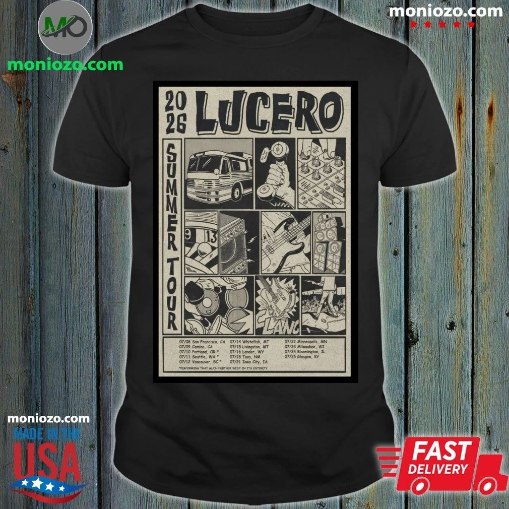Lucero Music Summer Tour 2026 Poster Shirt