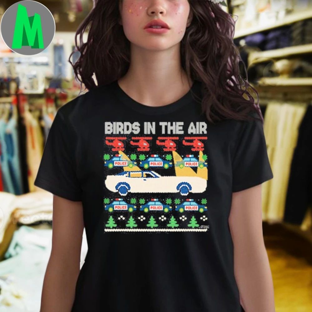 WorldWideWob BIrds In The Air 2025 Ugly Christmas Shirt