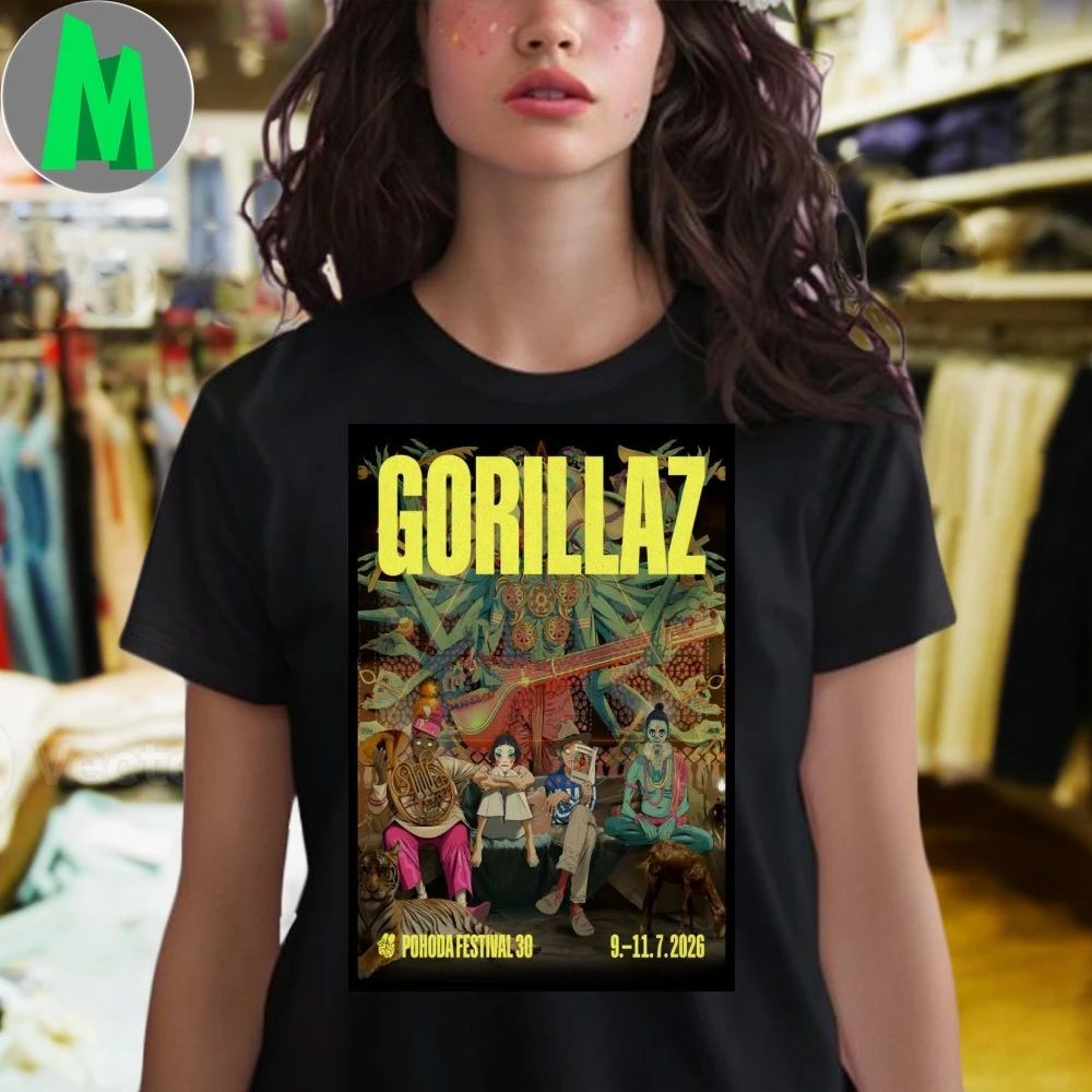 Gorillaz Trenčín Slovakia July 9-11 2026 Poster Shirt