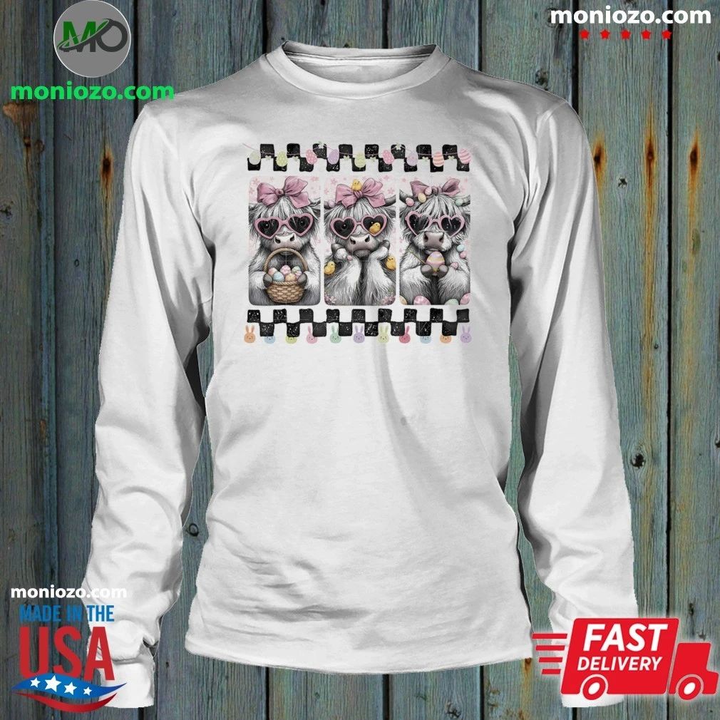 Original Easter Day Highland Cow Shirt