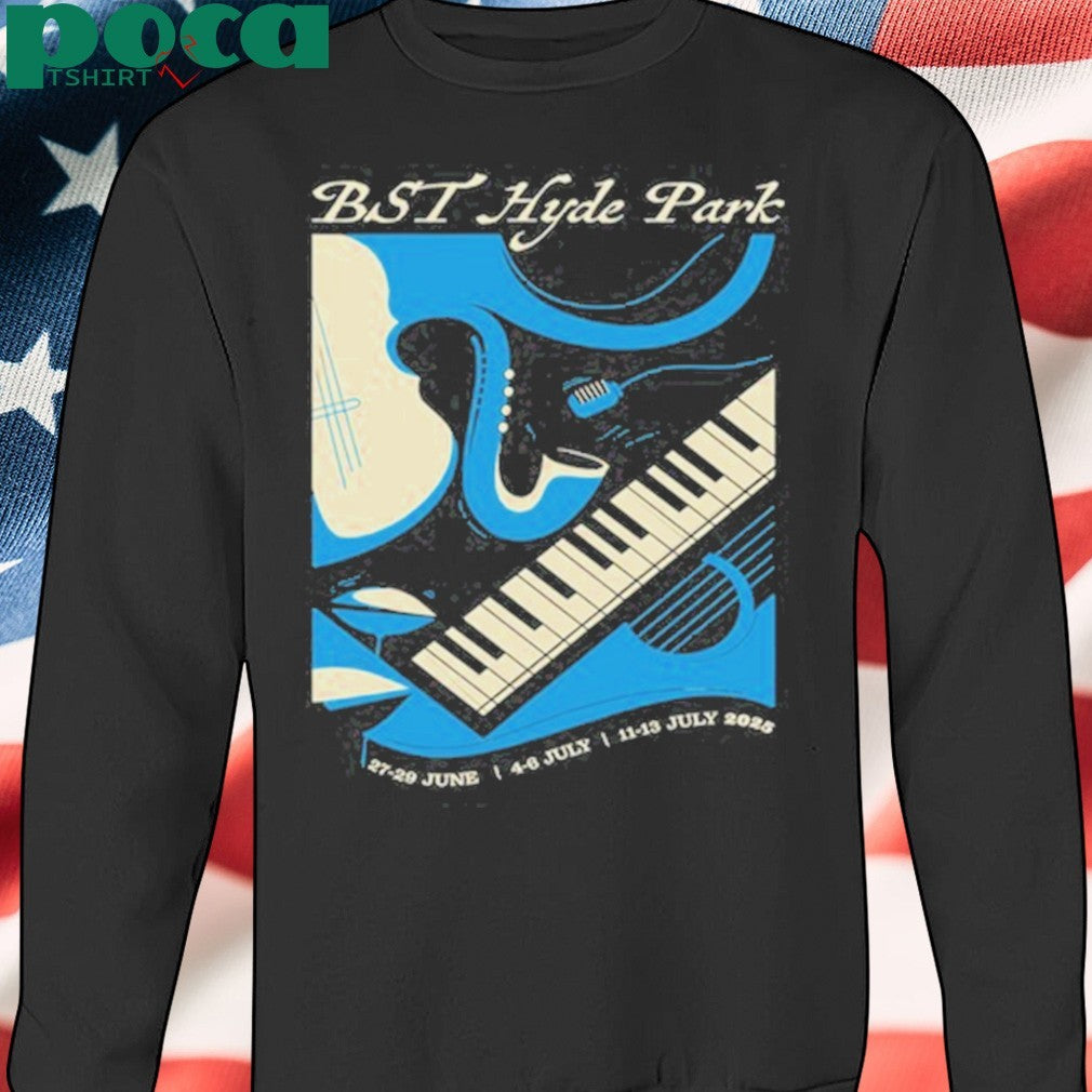 11-13 July 2025 London Piano Keys BST Hyde Park T-Shirt