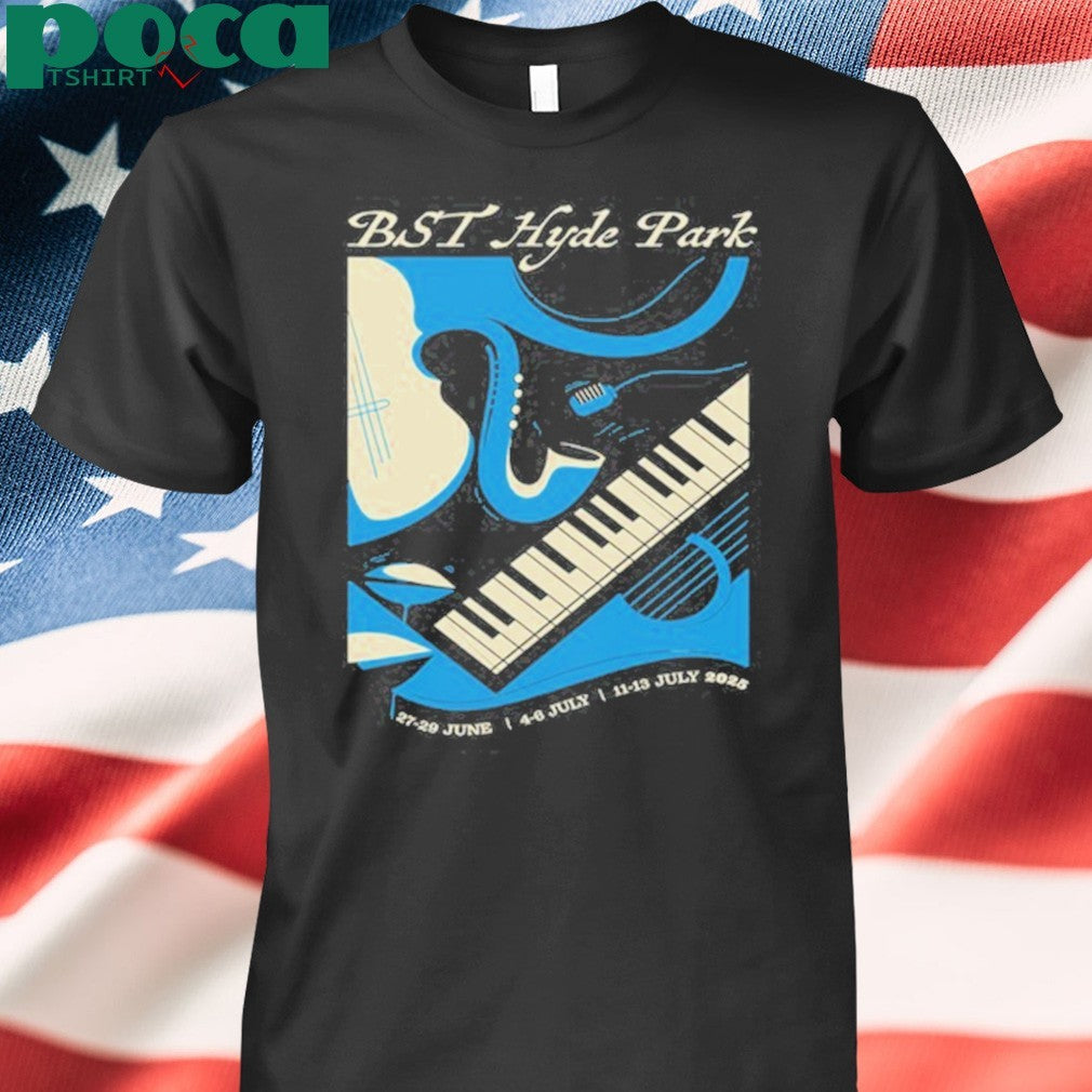 11-13 July 2025 London Piano Keys BST Hyde Park T-Shirt