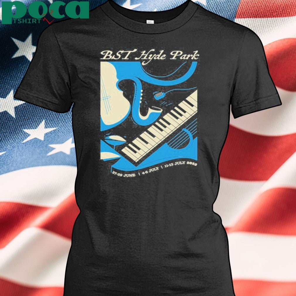 11-13 July 2025 London Piano Keys BST Hyde Park Shirt