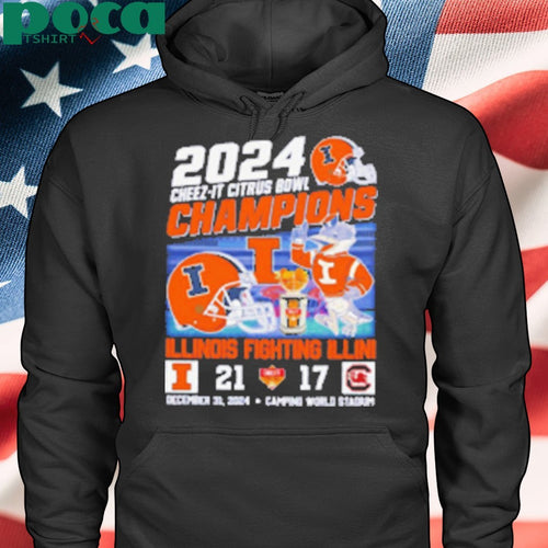 2024 Cheez it Citrus Bowl Illinois Fighting Illini score mascot Shirt