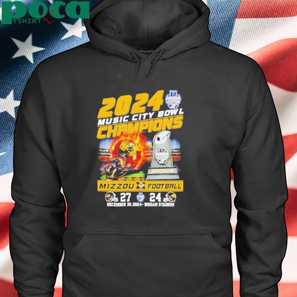 2024 Music City Bowl Champions Mizzou football fire helmet Best Selling shirt