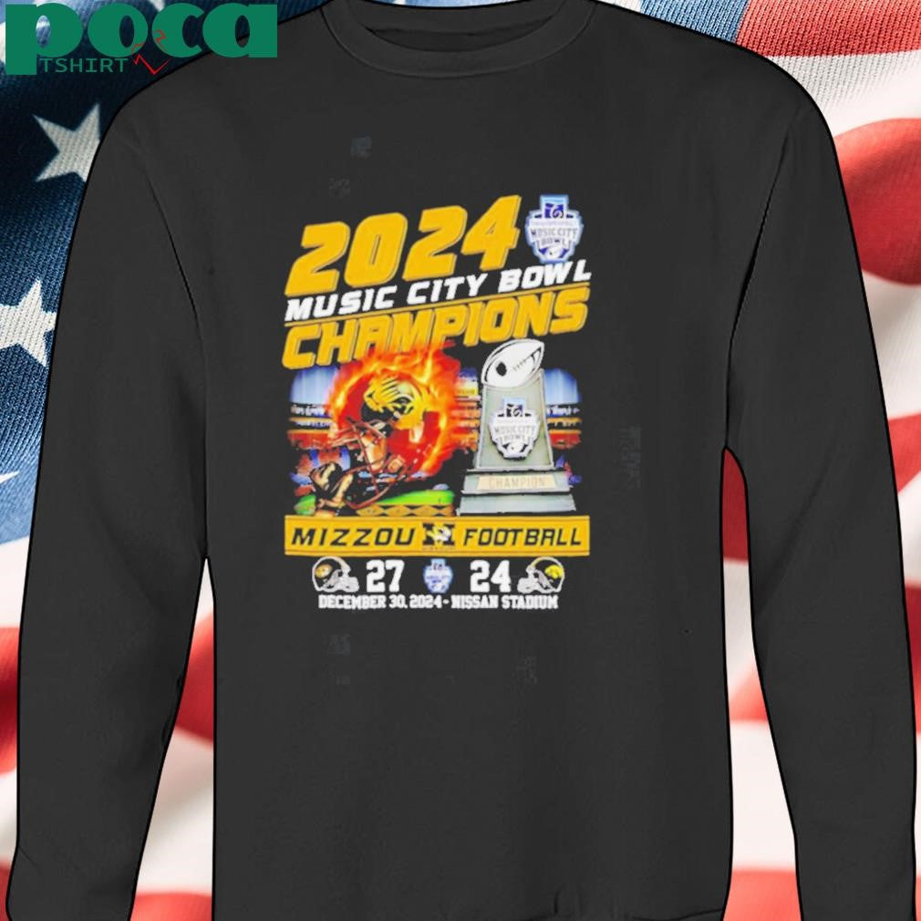 2024 Music City Bowl Champions Mizzou football fire helmet Best Selling shirt