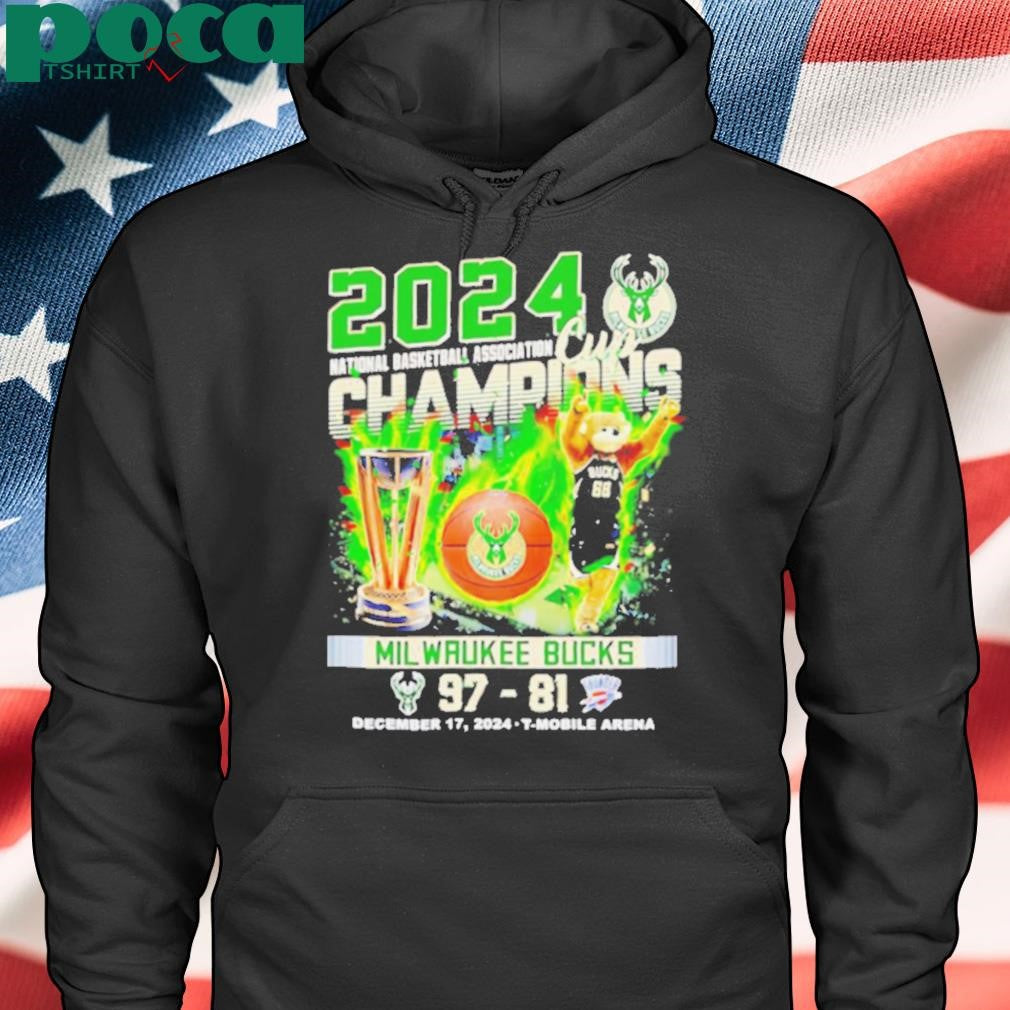 2024 National Basketball Association Cup Champions Milwaukee Bucks mascot shirt