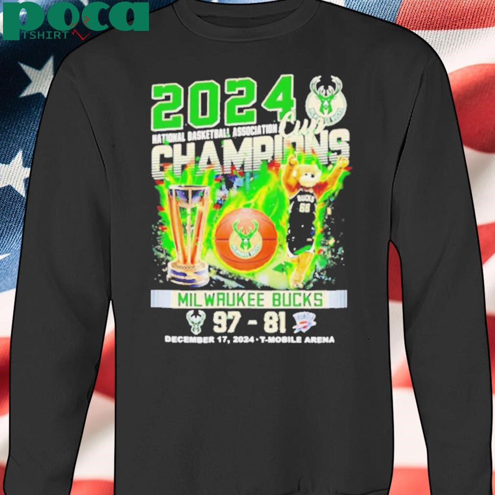 2024 National Basketball Association Cup Champions Milwaukee Bucks mascot shirt