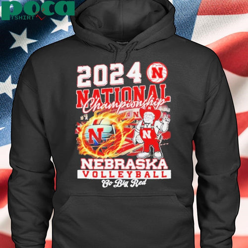 2024 National Championship Nebraska Volleyball go big red mascot shirt