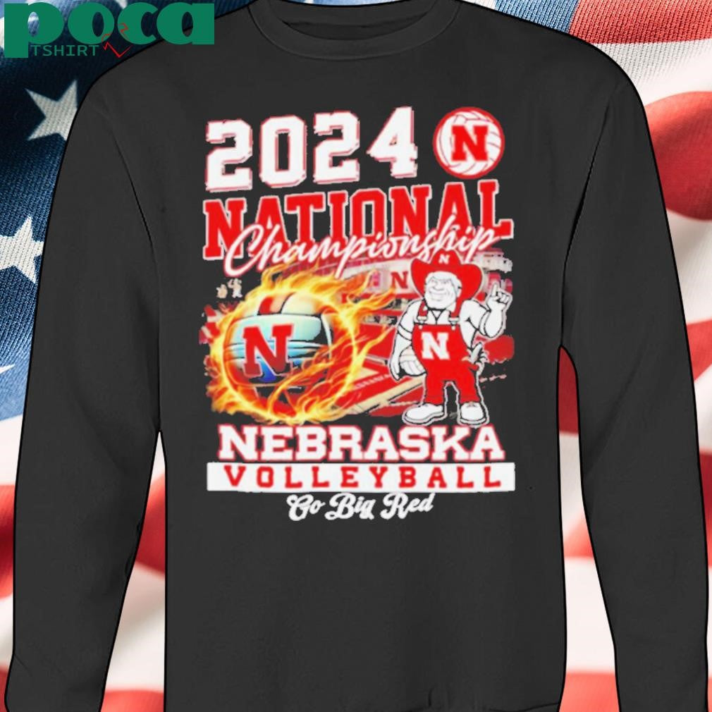 2024 National Championship Nebraska Volleyball go big red mascot shirt