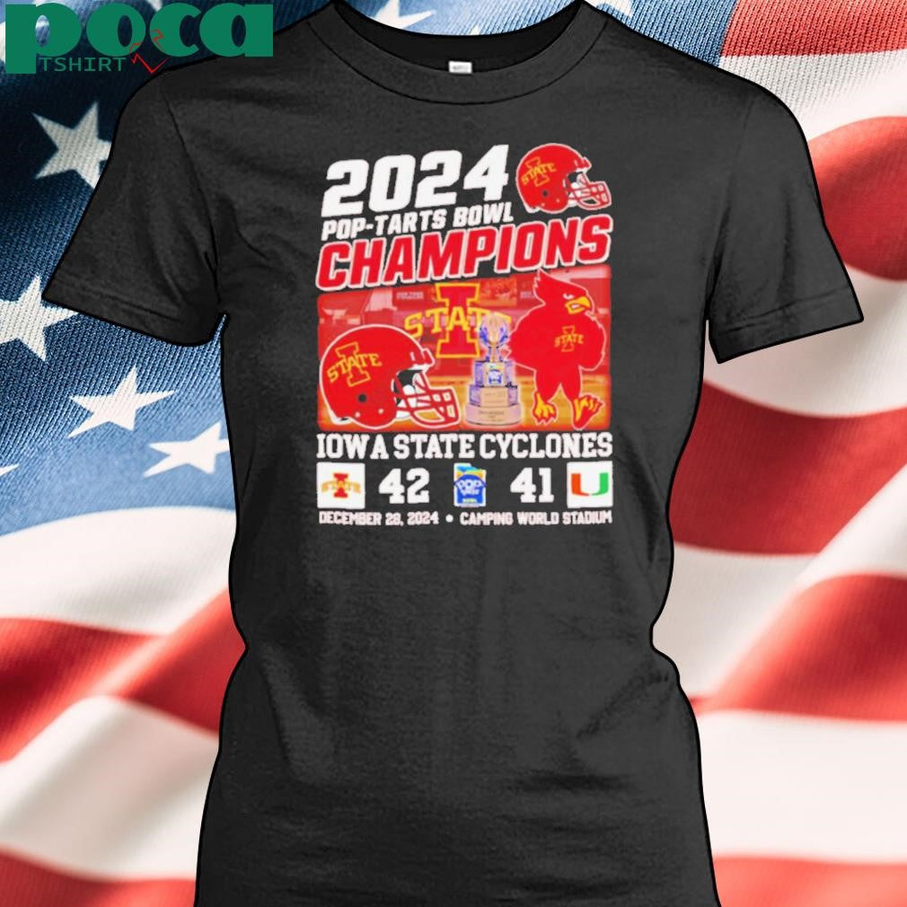 2024 Pop Tarts Bowl Champions Iowa State Cyclones mascot shirt