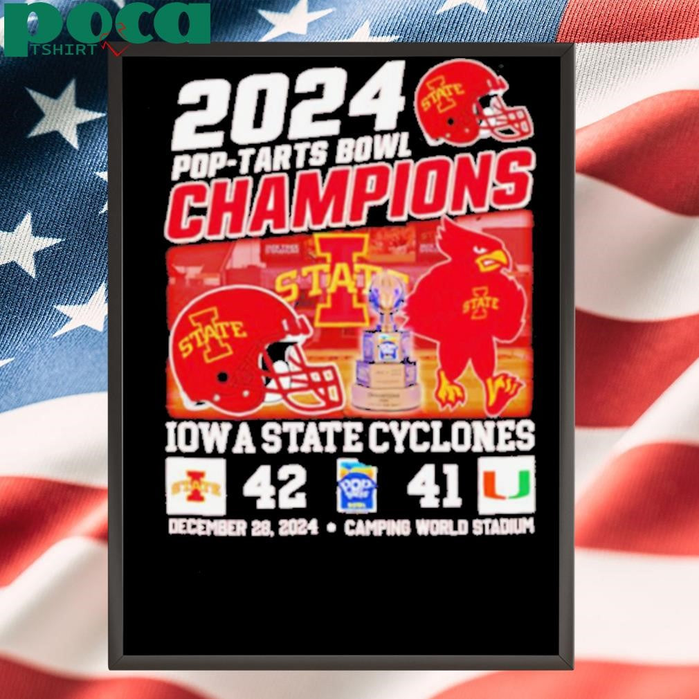 2024 Pop Tarts Bowl Champions Iowa State Cyclones mascot shirt