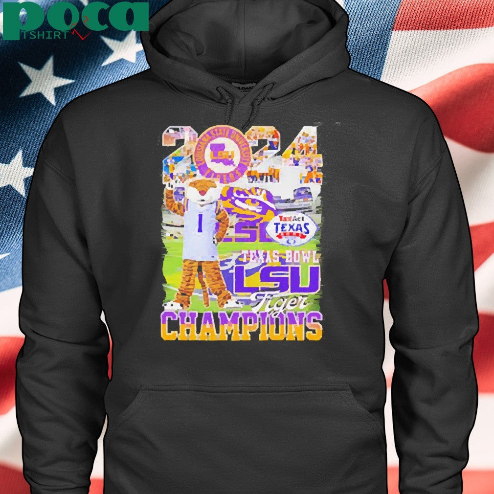 2024 Texas Bowl LSU Tiger Champions mascot shirt