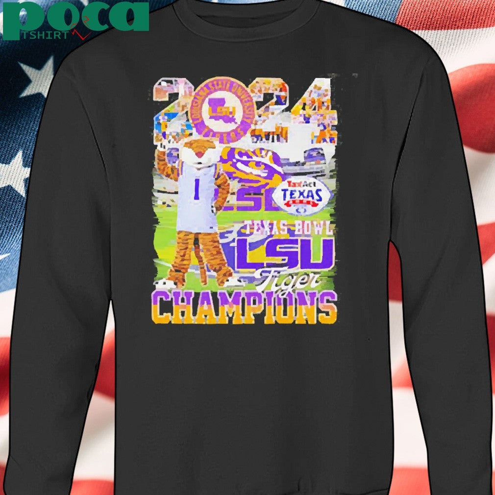 2024 Texas Bowl LSU Tiger Champions mascot shirt