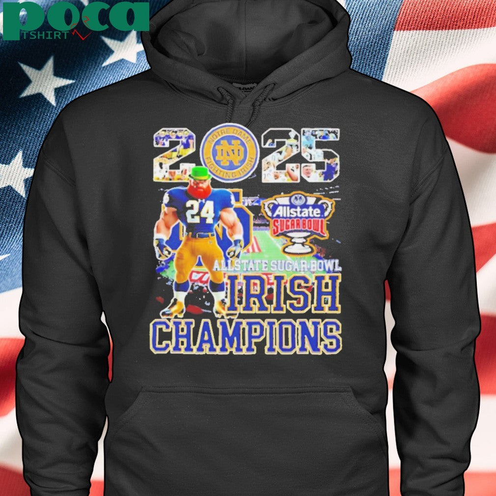 2025 Allstate Sugar Bowl Irish Champions mascot shirt