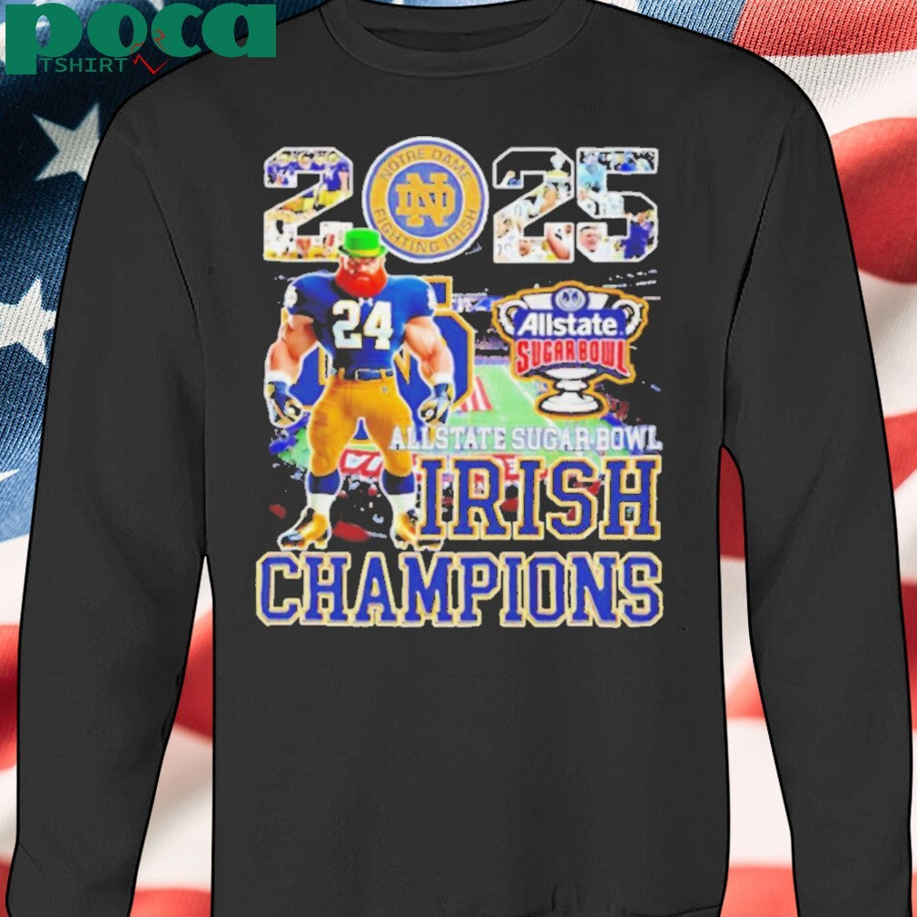 2025 Allstate Sugar Bowl Irish Champions mascot shirt