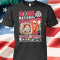 2025 National Champions Ohio State Two Sided Shirt