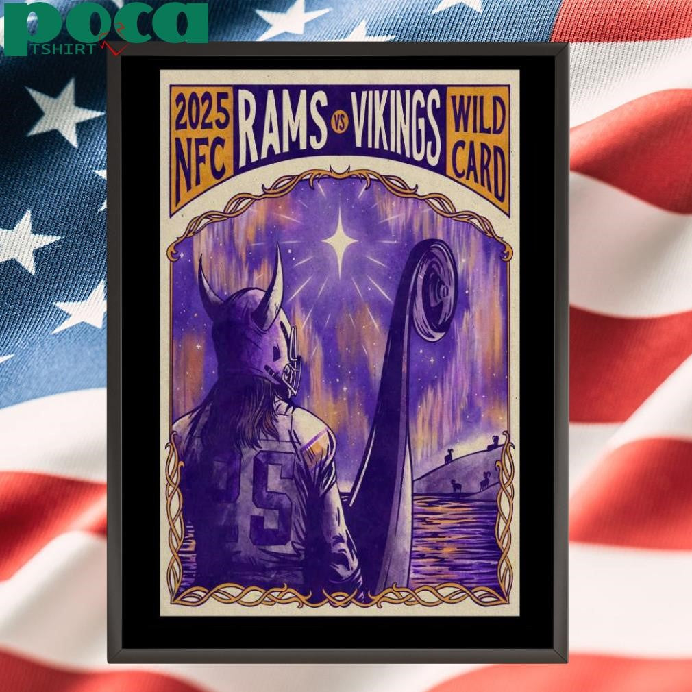 2025 Rams vs Vikings Wild Card 2025 Looking Poster T-Shirt
