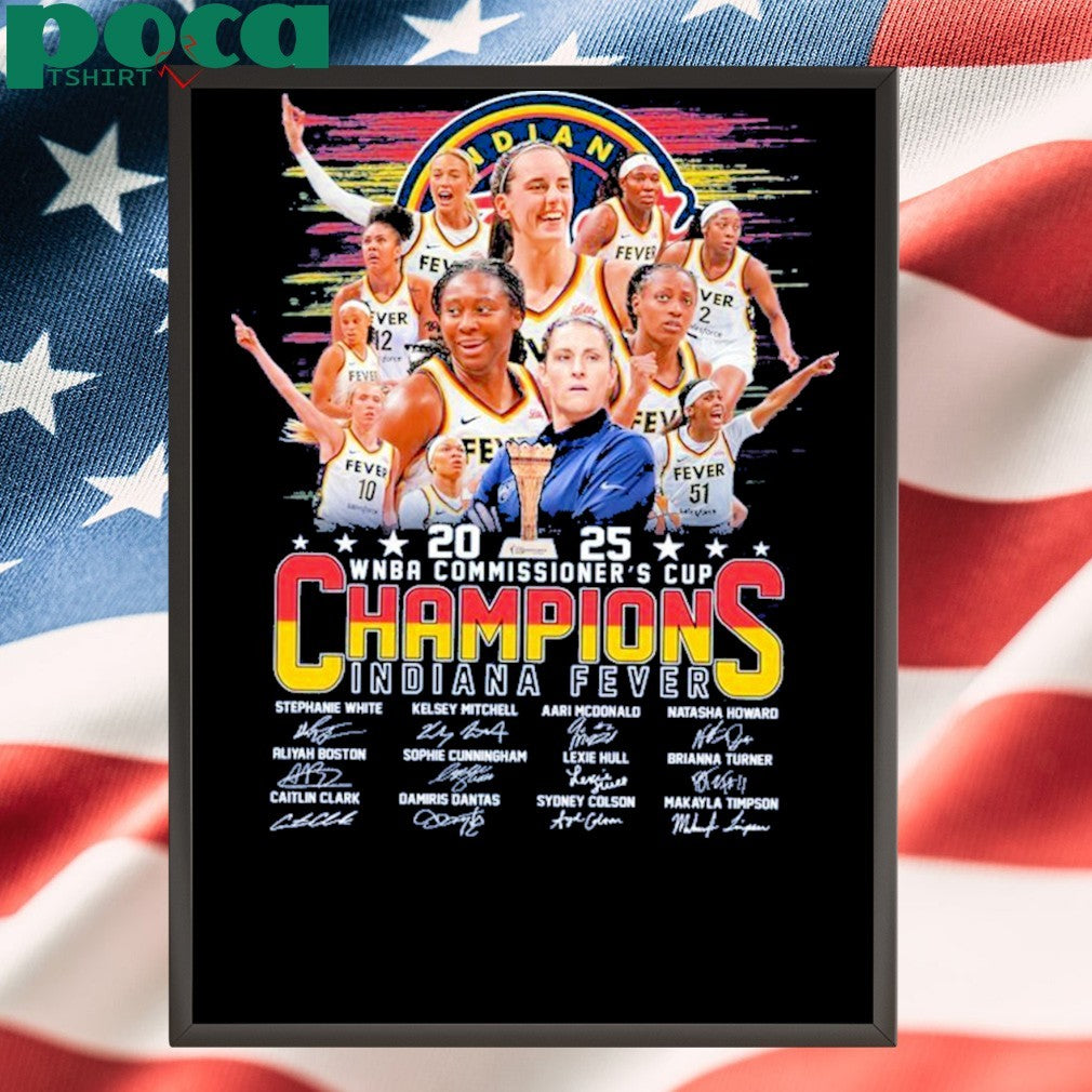 2025 WNBA Commissioner’s Cup Champions Indiana Fever T-Shirt