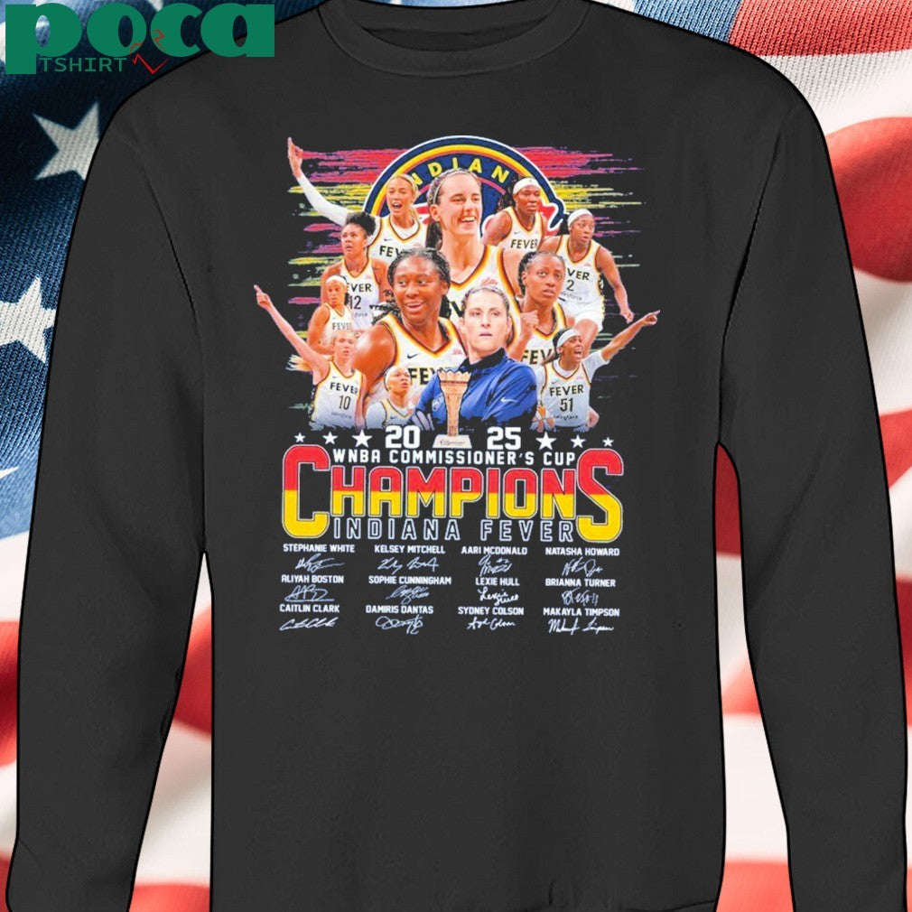 2025 WNBA Commissioner’s Cup Champions Indiana Fever T-Shirt