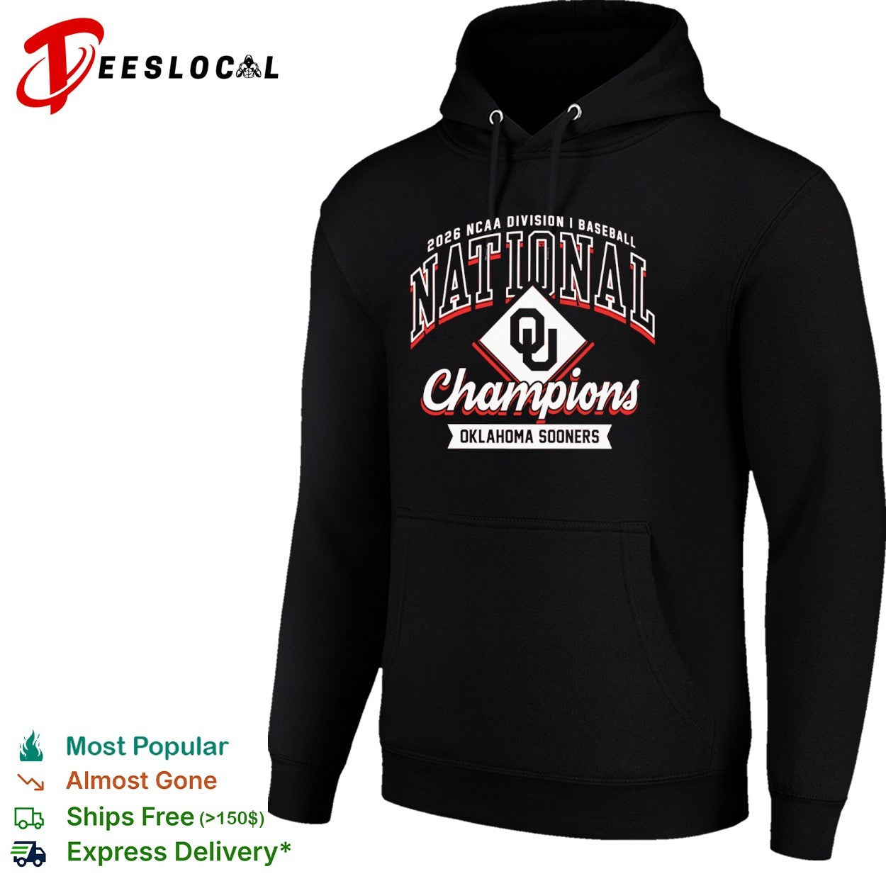 2026 NCAA DI Baseball National Champions Oklahoma Sooners shirt