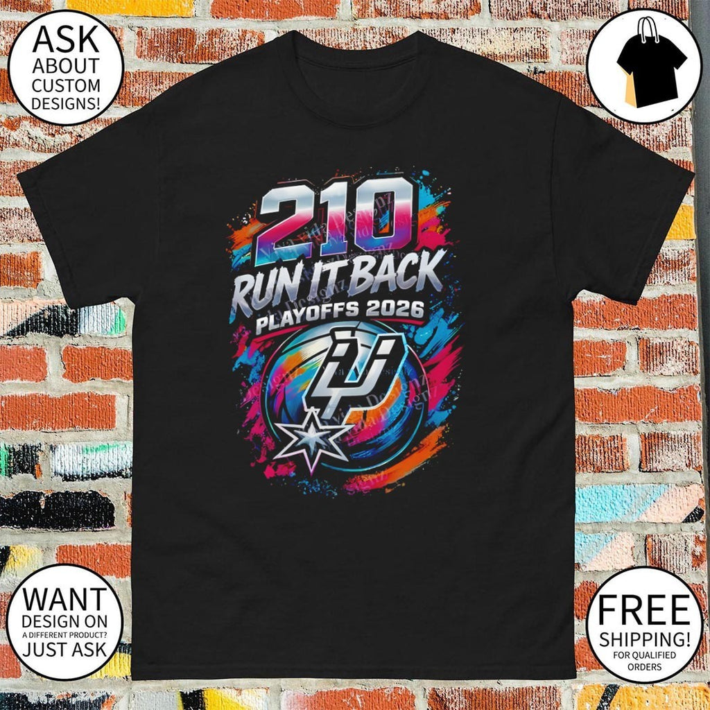 210 Run It Back San Antonio Spurs Basketball Game Day Playoff 2026 shirt