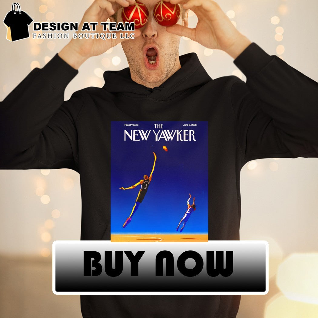 Wembanyama and Brunson Basketball Illustration The New Yawker magazine cover shirt