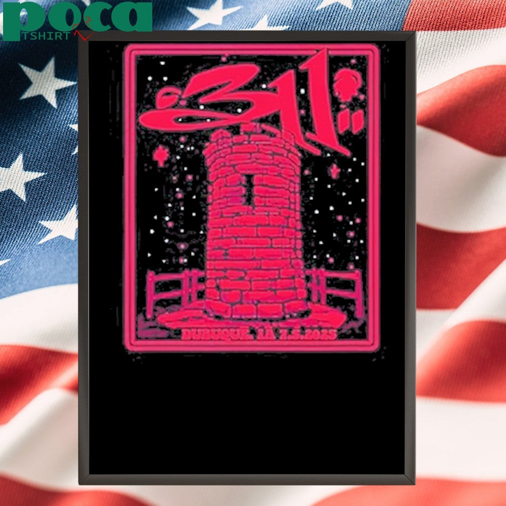 311 Band Dubuque, IA July 05 2025 Tour Shirt