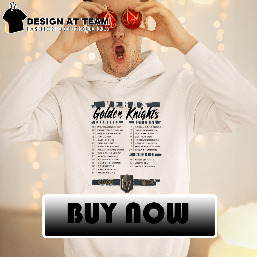 Vegas Golden Knights 2026 Stanley Cup Final Roster shirt
