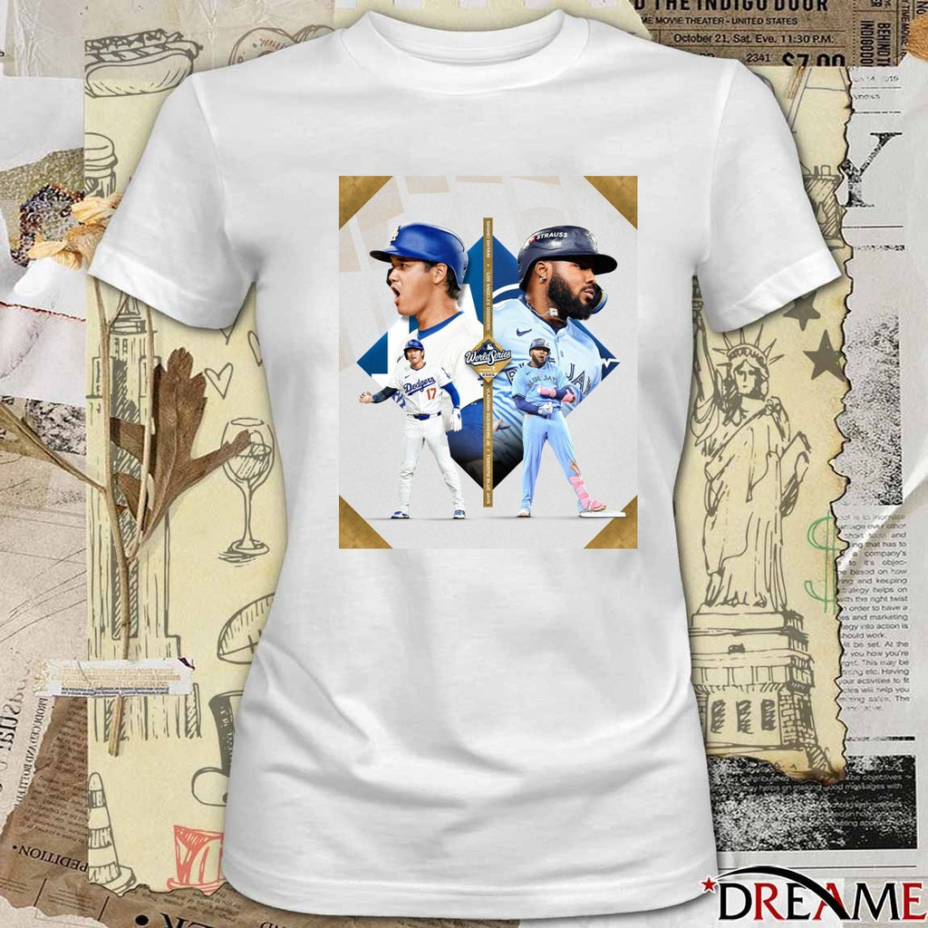 Shohei Ohtani Dodgers Vs Vladimir Guerrero Jr. Jays 2025 MLB World Series Capital One 10.24.2025 Poster t-shirt