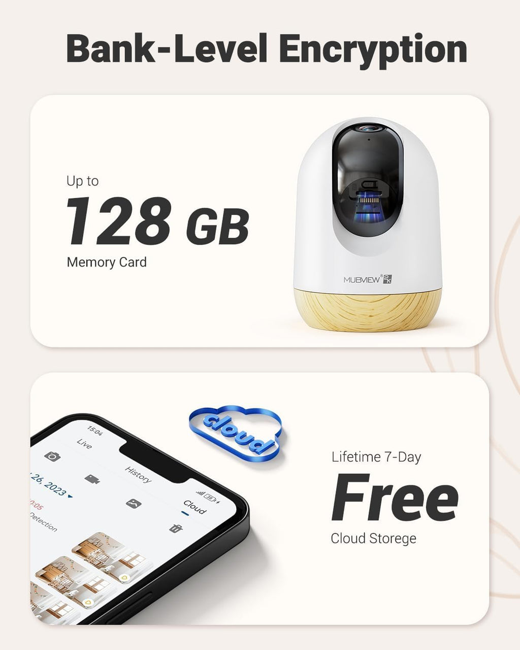 Indoor Security Camera 2K, Pet Camera with Phone App, WiFi Cameras for Home Security Camera for Dog/ Baby Monitor/Elder Pan Tilt, 5/2.4GHz, 24/7, 2-Way Talk, Human Detection, Motion Tracking, Cloud