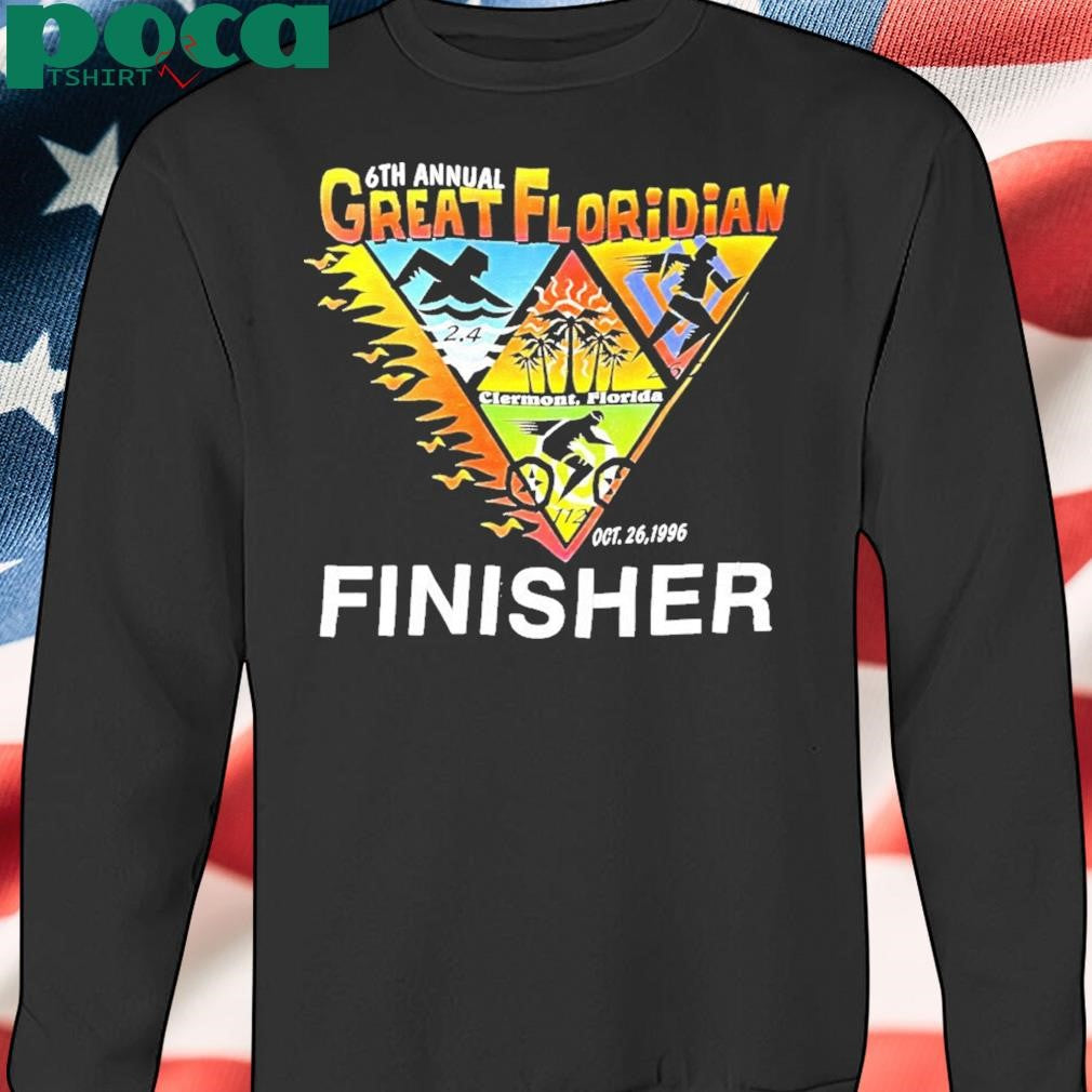 6th Annual Great Floridian Finisher 1996 Vintage Shirt