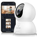 BoyKeep 2K Cameras for Home Security, 2-Pack Indoor Camera with Night Vision, Pet Camera Indoor with Phone App, Motion Detection, 2-Way Audio, Cloud/SD Card Storage, Compatible with Alexa