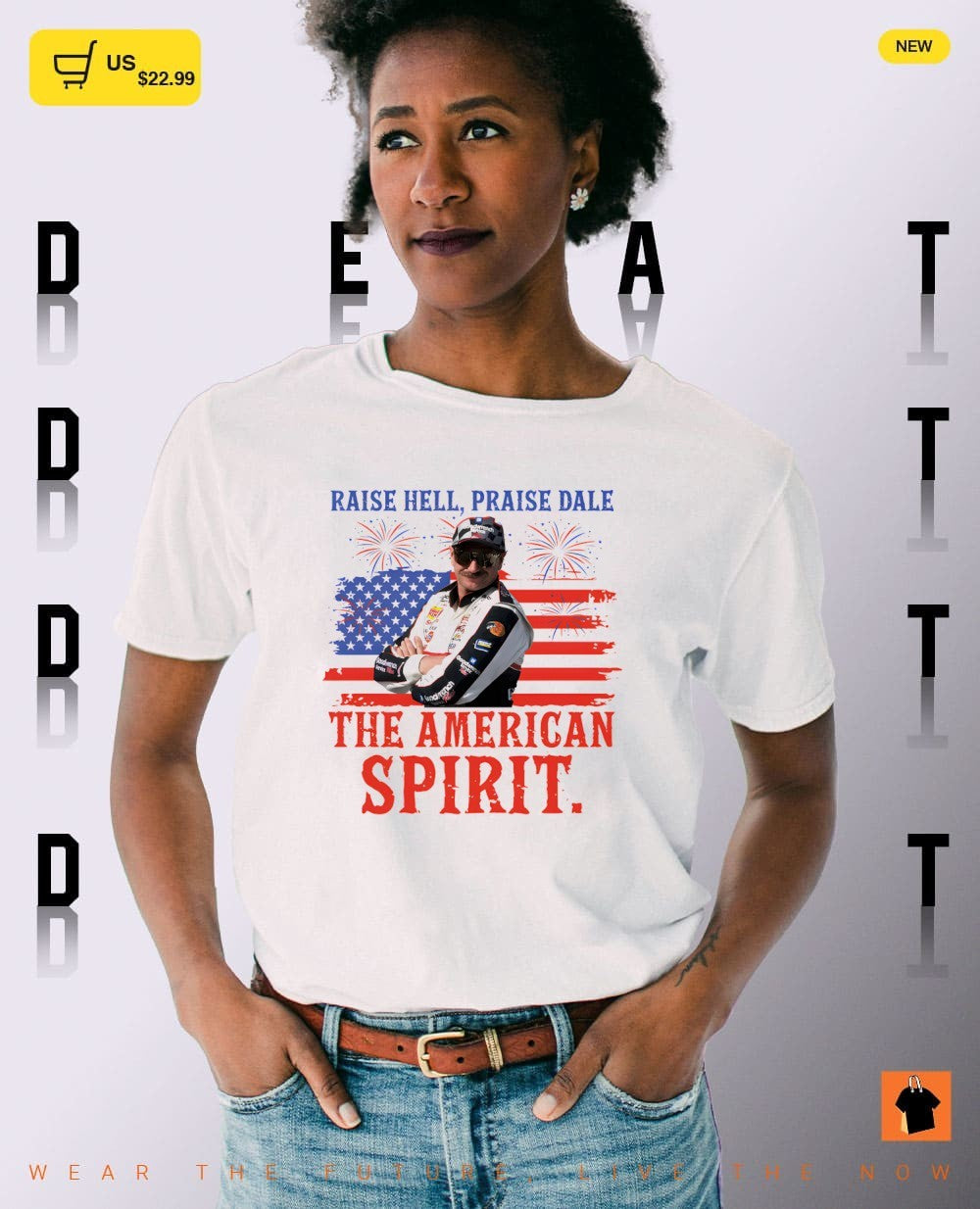 90s Vintage Dale Earnhardt The American Spirit 4th of July shirt