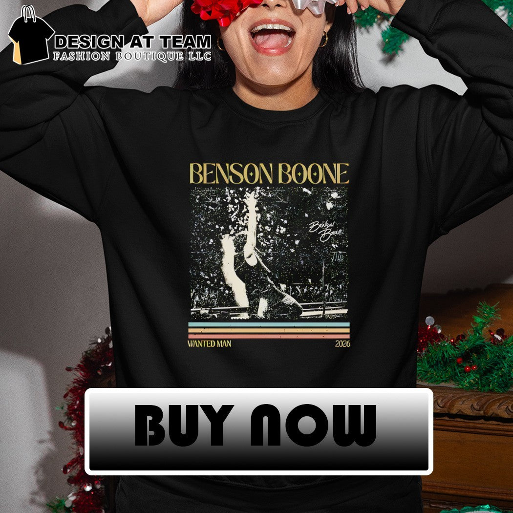 Benson Boone Wanted Man World Tour 2026 signature vintage shirt