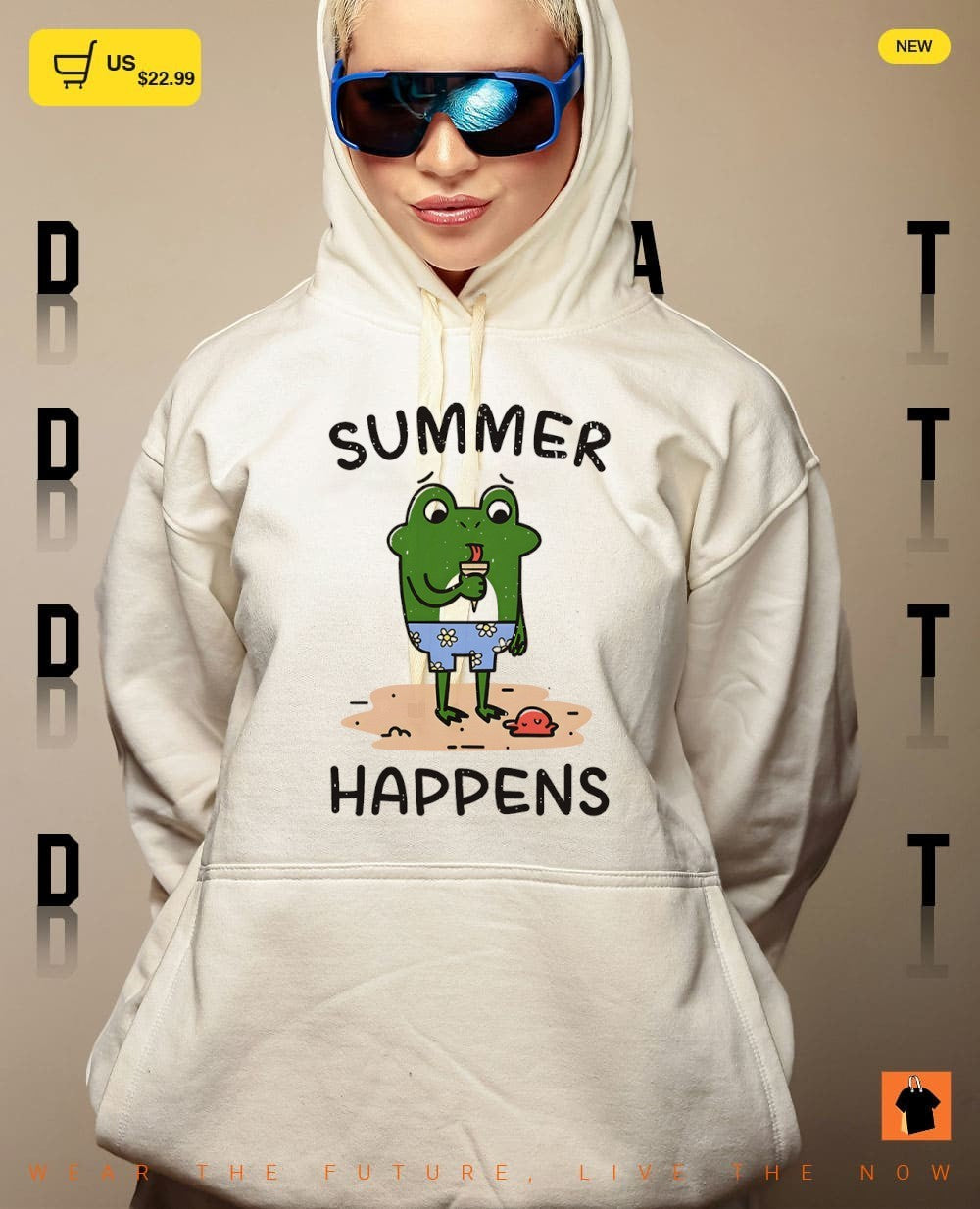 A frog and its ice cream cone summer happens shirt