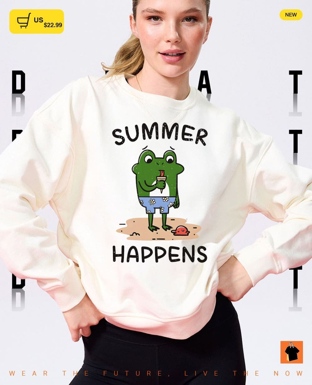 A frog and its ice cream cone summer happens shirt