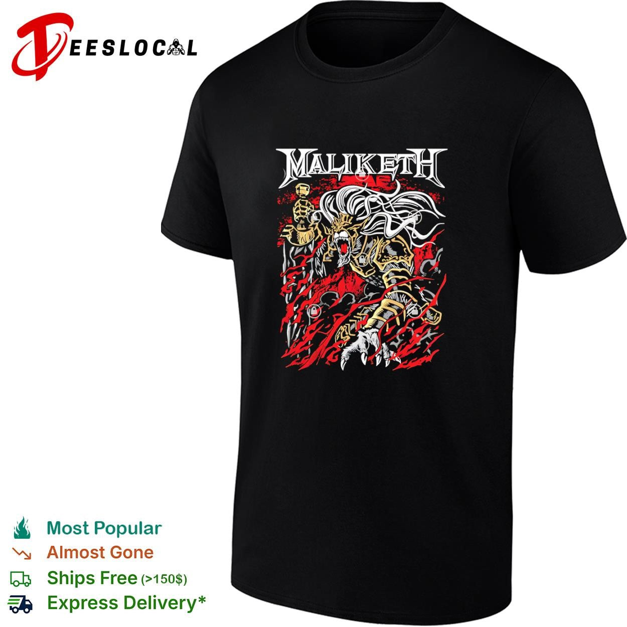 A heavy metal style Maliketh from Elden Ring shirt