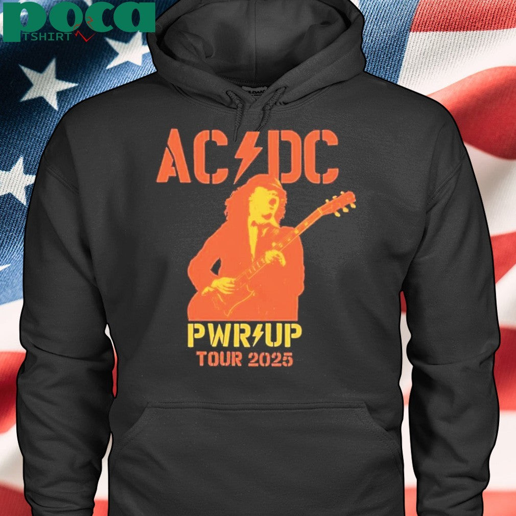 AC DC Are You Ready PWR UP World Tour 2025 Australia Map Merchandise Two Sided Unisex T-Shirt