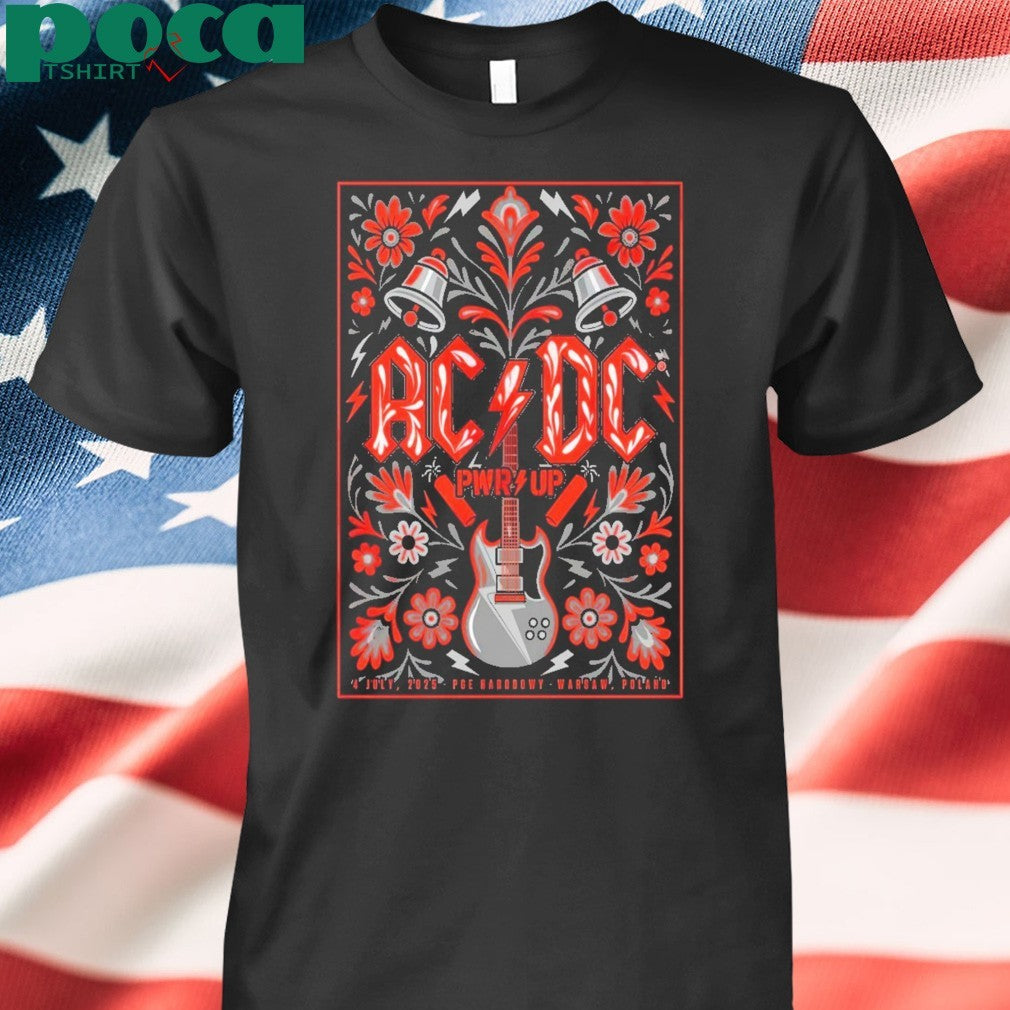 AC DC At Pge Narodowy In Warsaw Poland On July 4 2025 Poster shirt