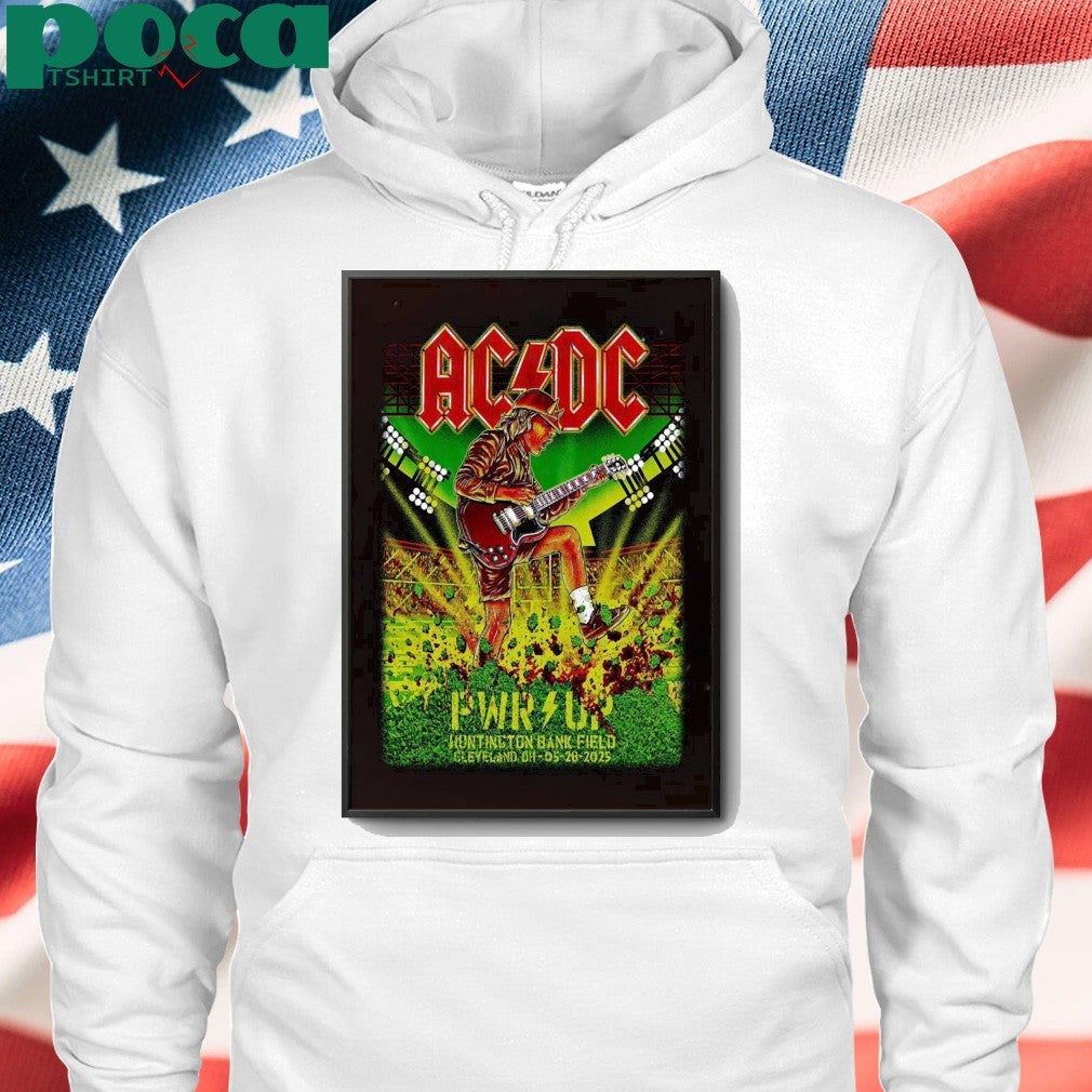 AC DC May 28 2025 In Cleveland OH Poster shirt