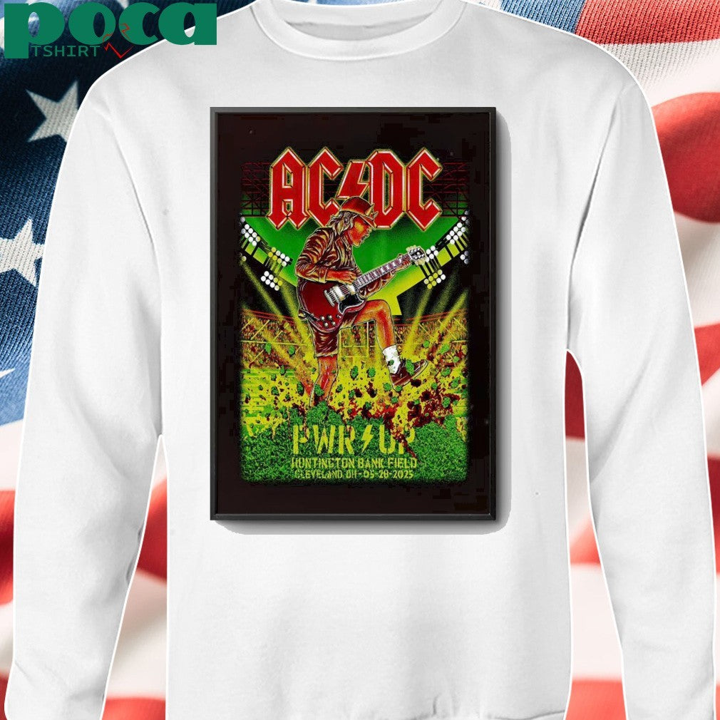 AC DC May 28 2025 In Cleveland OH Poster shirt