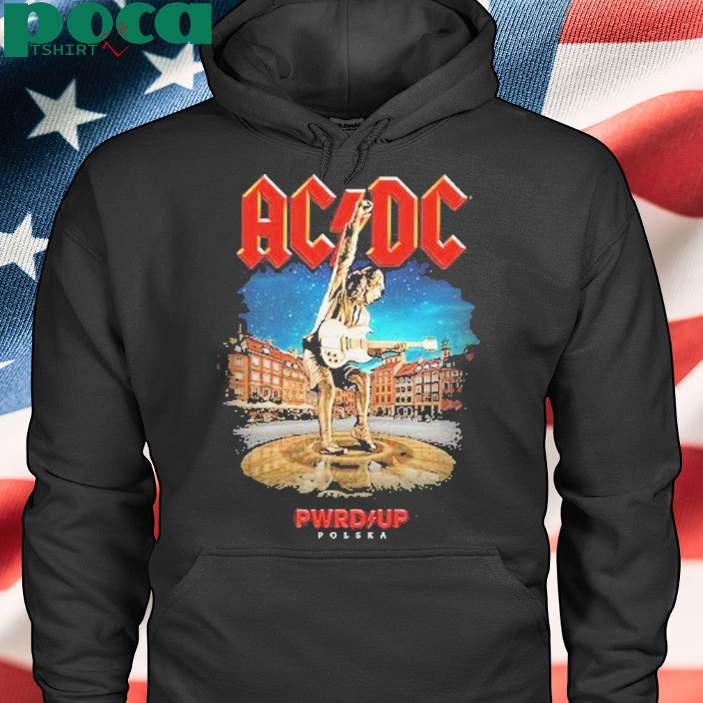 AC DC PWR UP World Tour 2025 Venue Tee In Warsaw At PGE Narodowy On July 4 Merchandise Two Sided Unisex T-Shirt