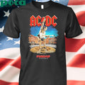 AC DC PWR UP World Tour 2025 Venue Tee In Warsaw At PGE Narodowy On July 4 Merchandise Two Sided Unisex T-Shirt