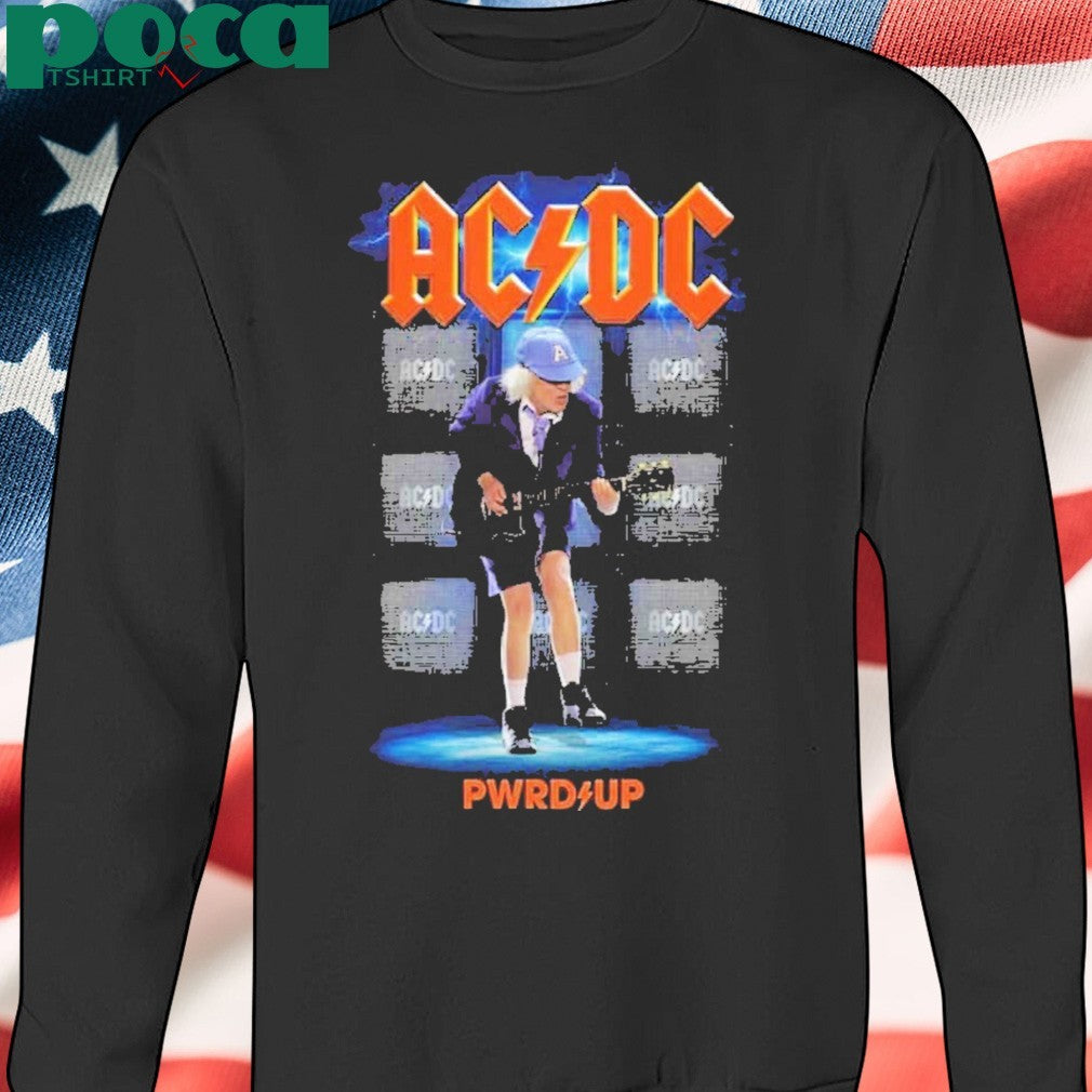 ACDC Angus Amps PWR UP Europe Tour 2025 Cities List Two Sided Print Unisex T-Shirt