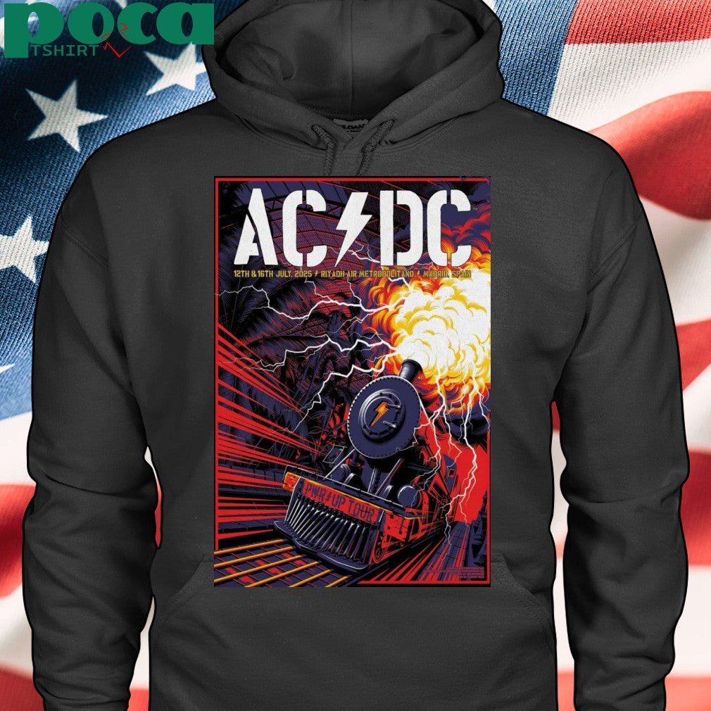 ACDC July 12 2025 Riyadh Air Metropolitano In Madrid Spain Poster shirt