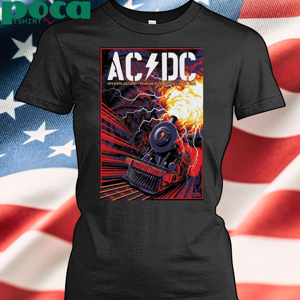 ACDC July 12 2025 Riyadh Air Metropolitano In Madrid Spain Poster shirt