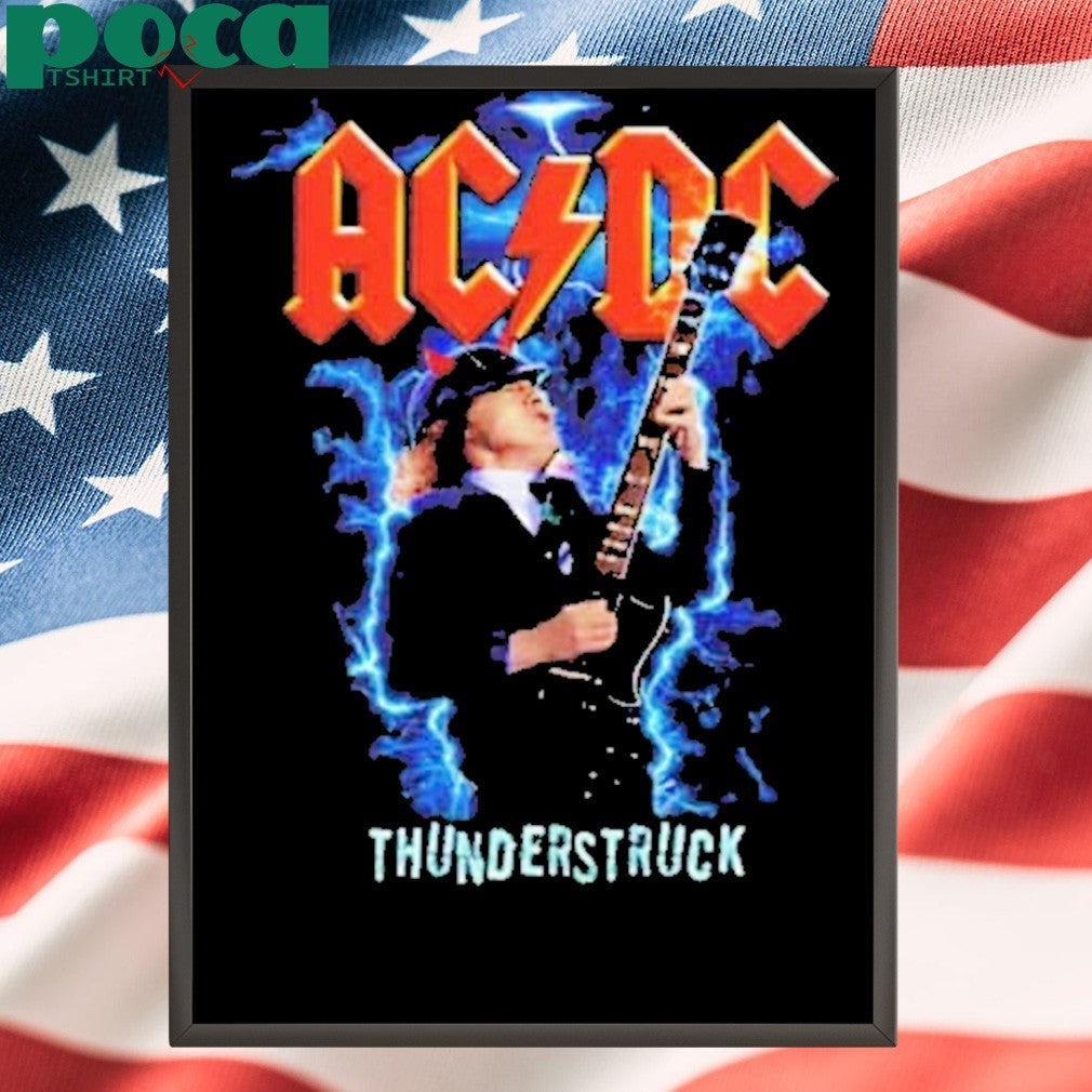 ACDC Thunderstruck Exclusive Tee PWR UP Tour 2025 You’ve Been Thunderstruck Washed T-Shirt