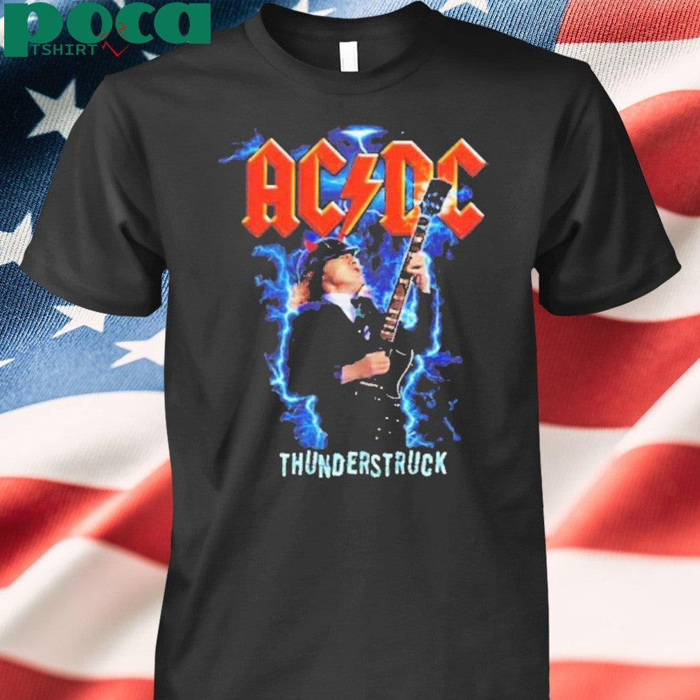 ACDC Thunderstruck Exclusive Tee PWR UP Tour 2025 You’ve Been Thunderstruck Washed T-Shirt