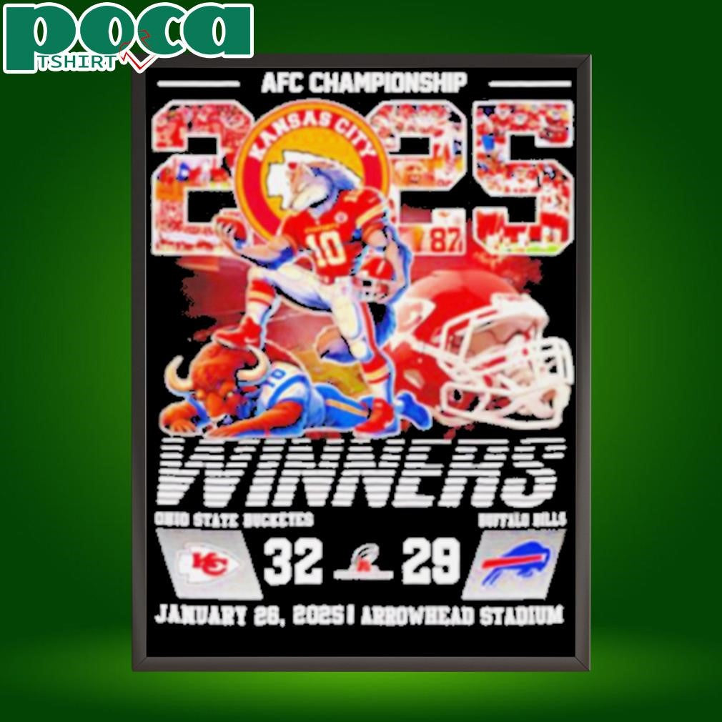 AFC Championship 2025 winners Kansas City Chiefs mascot shirt